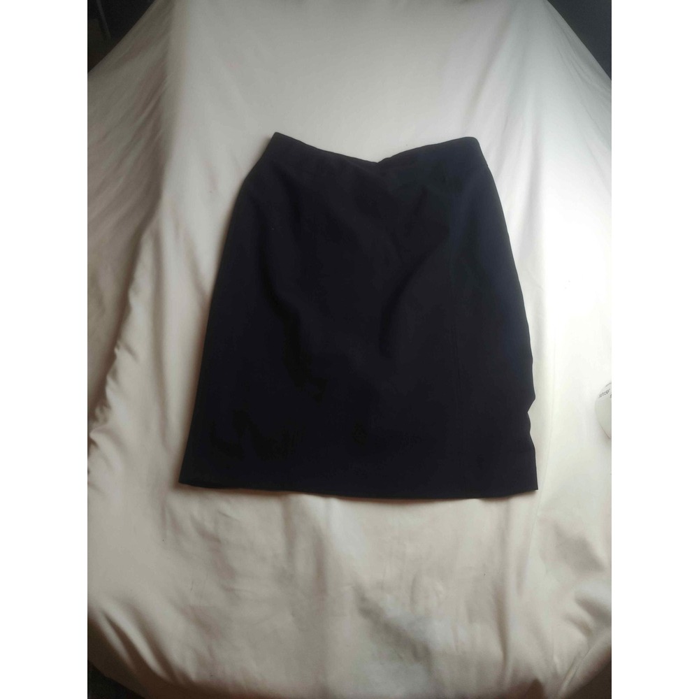 Kim Rogers Navy Blue Lined Pencil Skirt Size 12 Career Professional Stretch